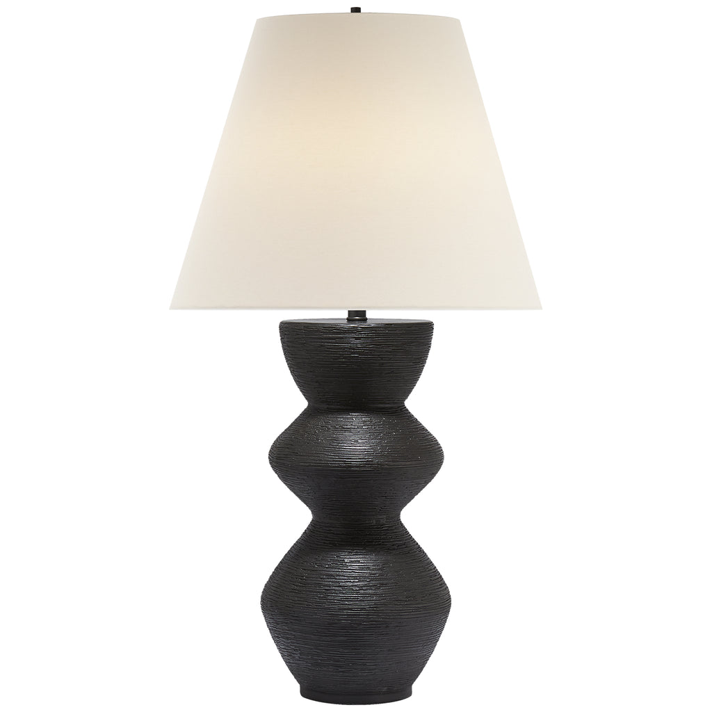 Buy the Utopia One Light Table Lamp in Aged Iron by Visual Comfort Signature ( SKU# KW 3055AI-L )