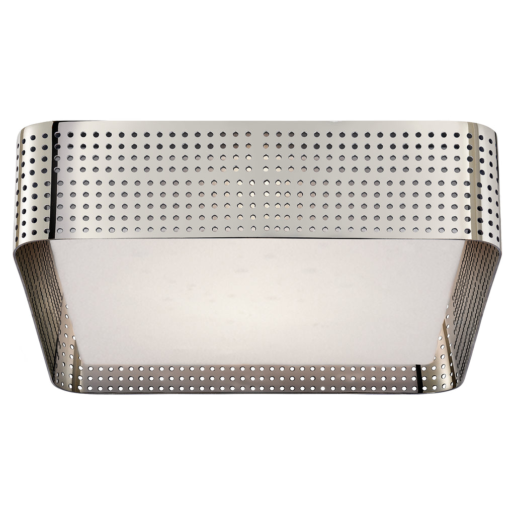 Buy the Precision Two Light Flush Mount in Polished Nickel by Visual Comfort Signature ( SKU# KW 4061PN-CDG )