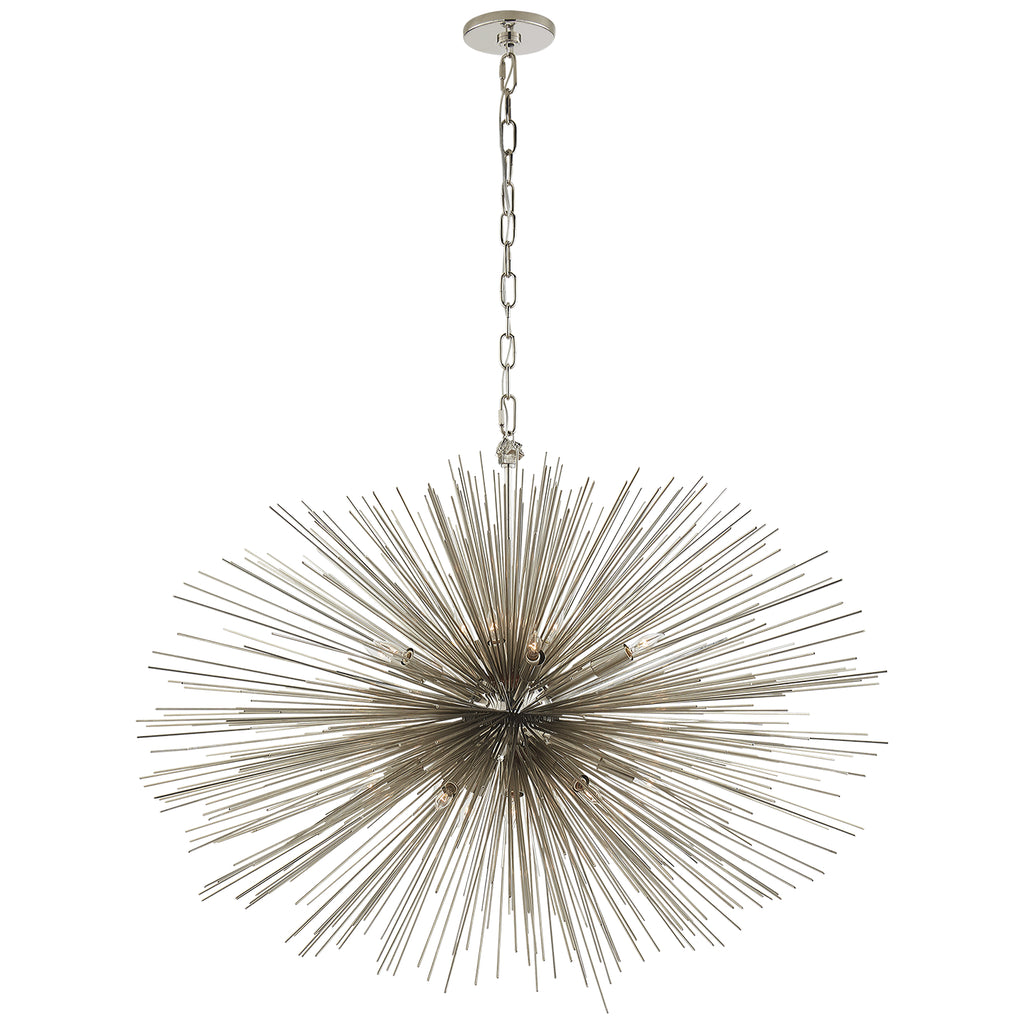 Buy the Strada 20 Light Chandelier in Polished Nickel by Visual Comfort Signature ( SKU# KW 5074PN )
