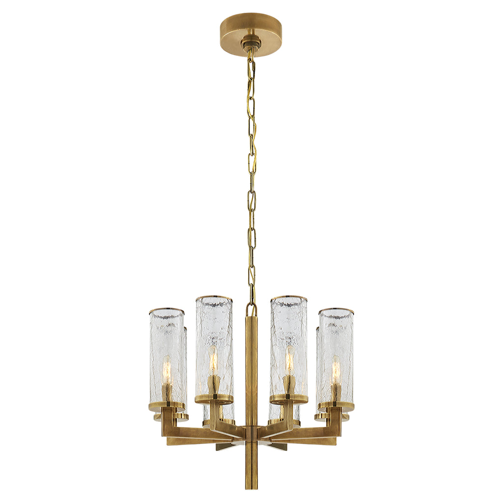 Buy the Liaison Eight Light Chandelier in Antique-Burnished Brass by Visual Comfort Signature ( SKU# KW 5200AB-CRG )