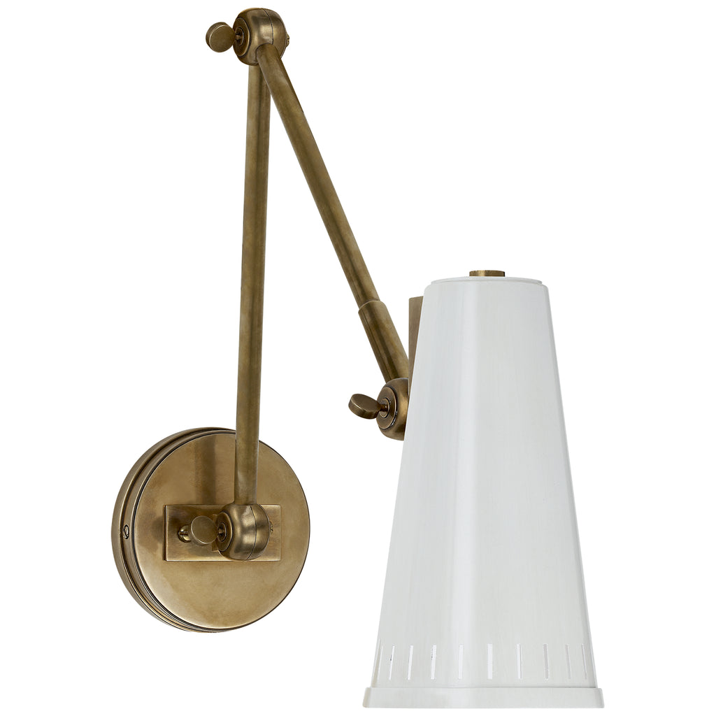 Buy the Antonio One Light Wall Sconce in Hand-Rubbed Antique Brass by Visual Comfort Signature ( SKU# TOB 2066HAB-AW )