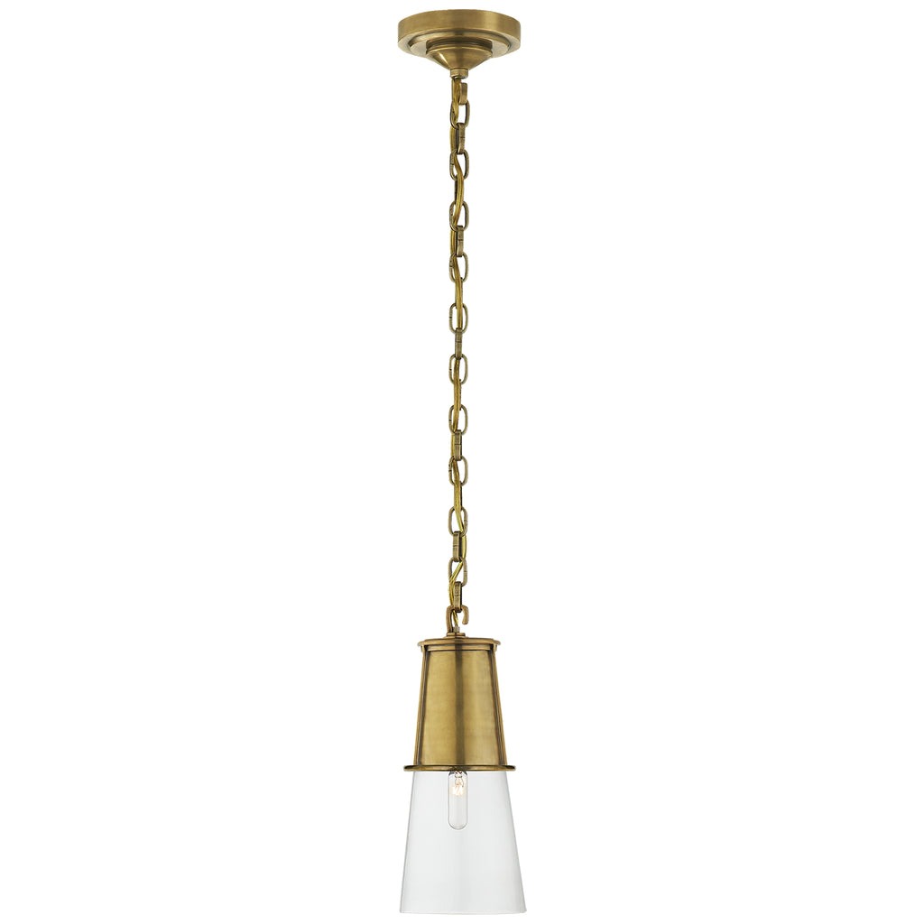 Buy the Robinson One Light Pendant in Hand-Rubbed Antique Brass by Visual Comfort Signature ( SKU# TOB 5751HAB-CG )