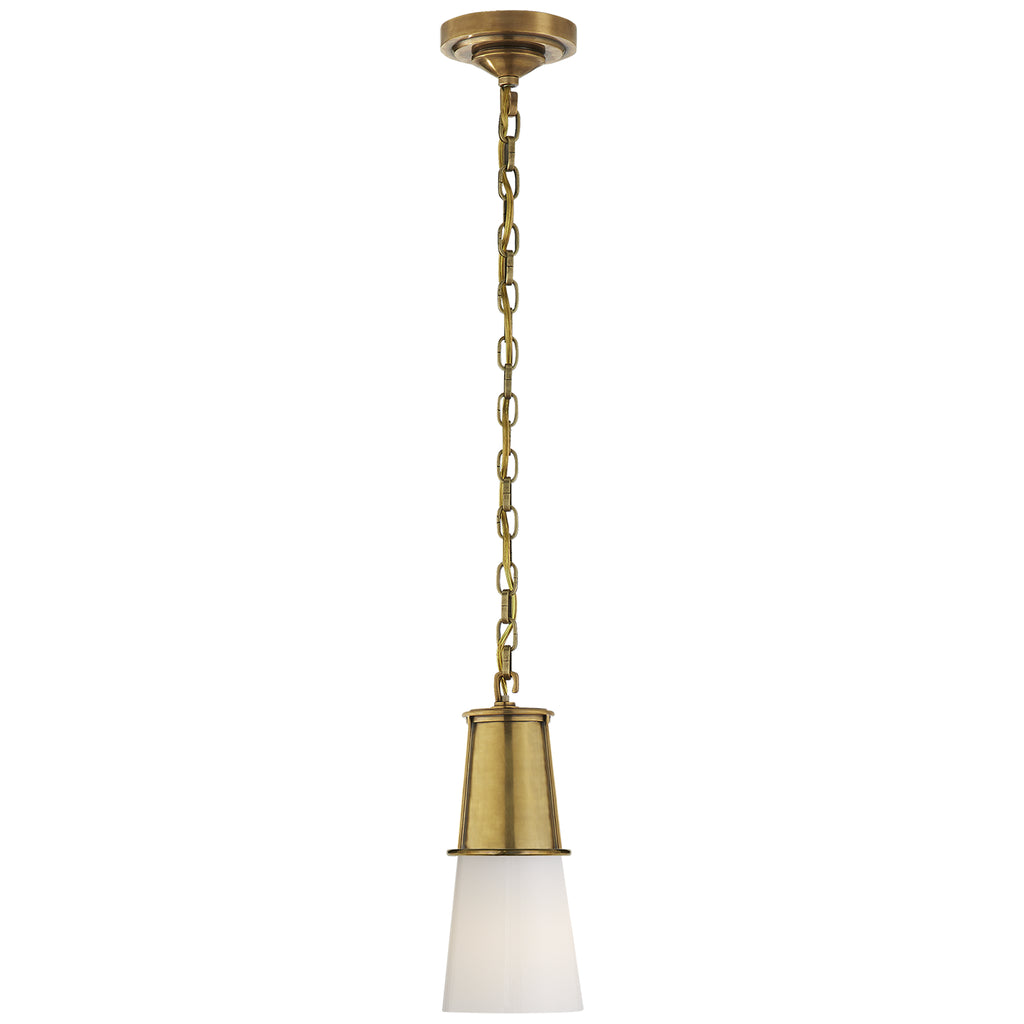 Buy the Robinson One Light Pendant in Hand-Rubbed Antique Brass by Visual Comfort Signature ( SKU# TOB 5751HAB-WG )