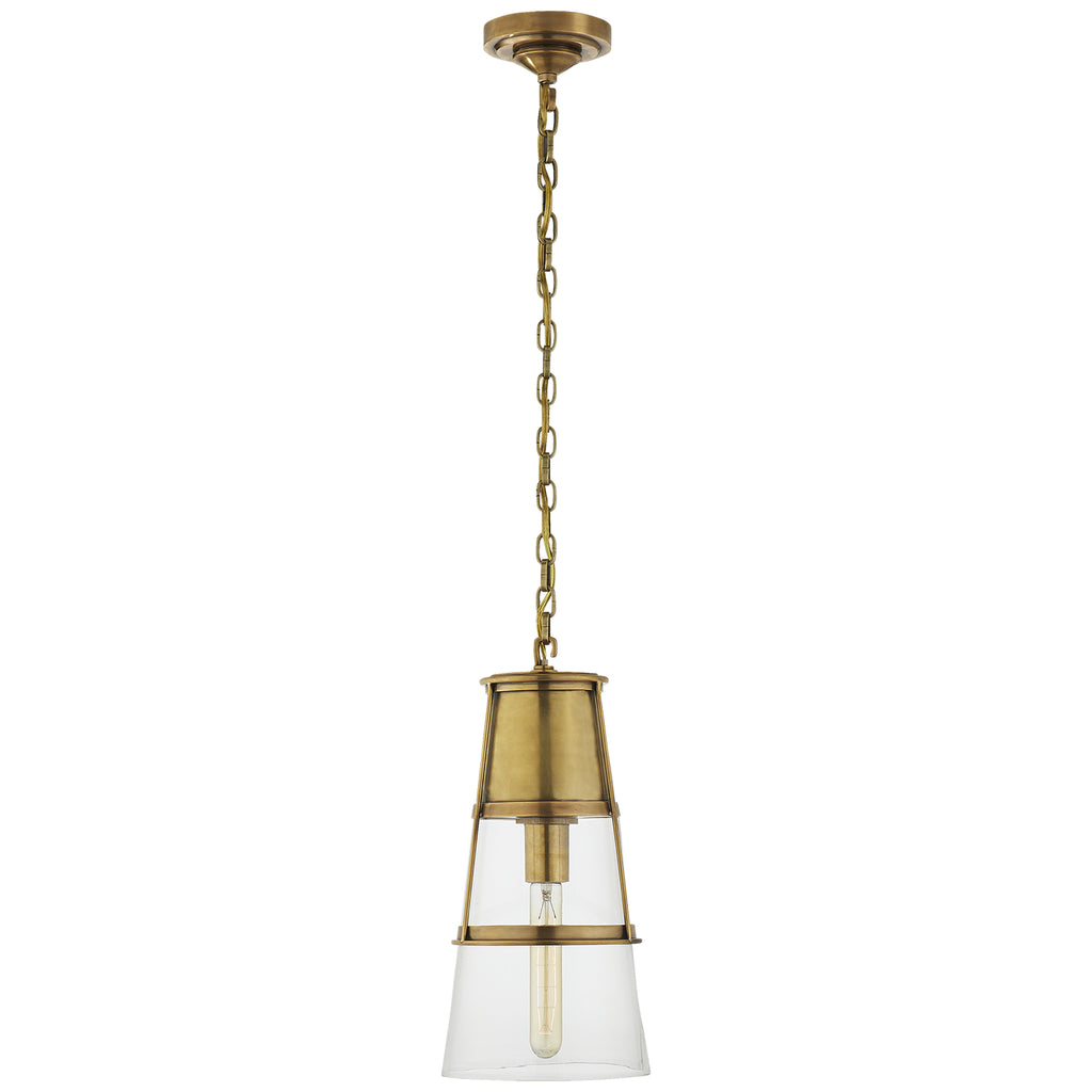 Buy the Robinson One Light Pendant in Hand-Rubbed Antique Brass by Visual Comfort Signature ( SKU# TOB 5752HAB-CG )