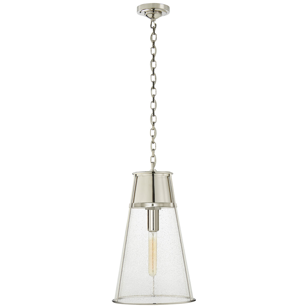 Buy the Robinson One Light Pendant in Polished Nickel by Visual Comfort Signature ( SKU# TOB 5753PN-SG )