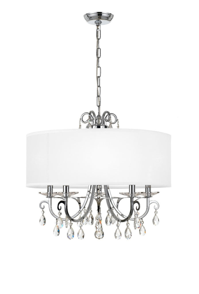 Buy the Othello Five Light Chandelier in Polished Chrome by Crystorama ( SKU# 6625-CH-CL-MWP )