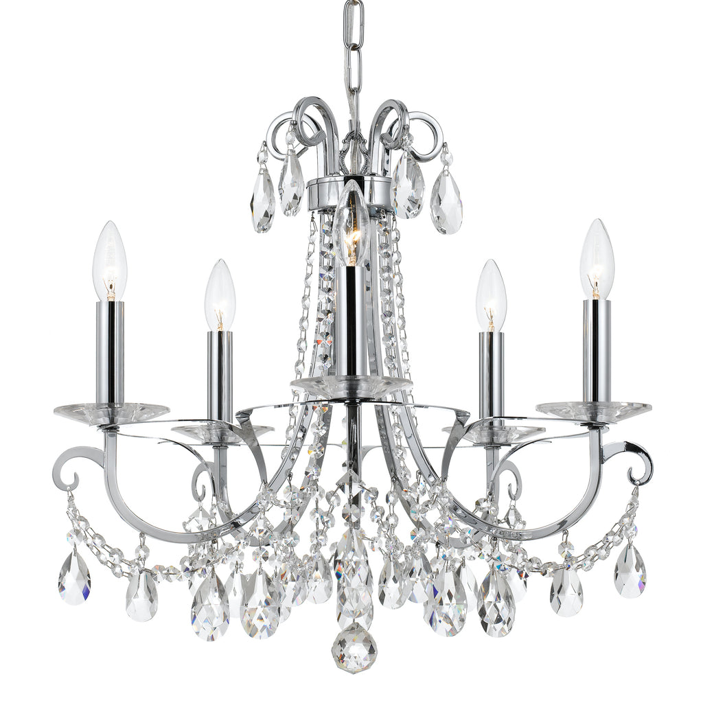 Buy the Othello Five Light Chandelier in Polished Chrome by Crystorama ( SKU# 6825-CH-CL-MWP )