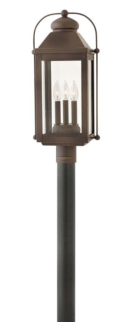 Buy the Anchorage LED Post Top/ Pier Mount in Light Oiled Bronze by Hinkley ( SKU# 1851LZ )