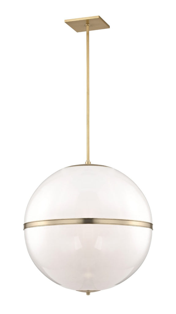 Buy the Truax Four Light Chandelier in Aged Brass by Crystorama ( SKU# 2030-AG )