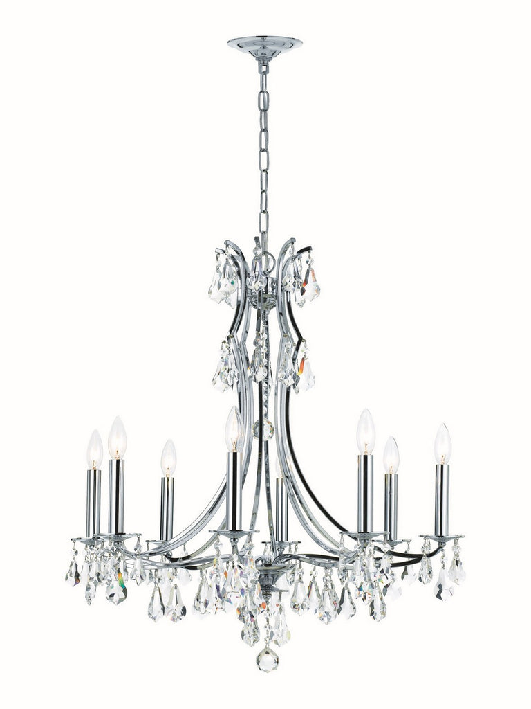 Buy the Cedar Eight Light Chandelier in Polished Chrome by Crystorama ( SKU# 5938-CH-CL-S )