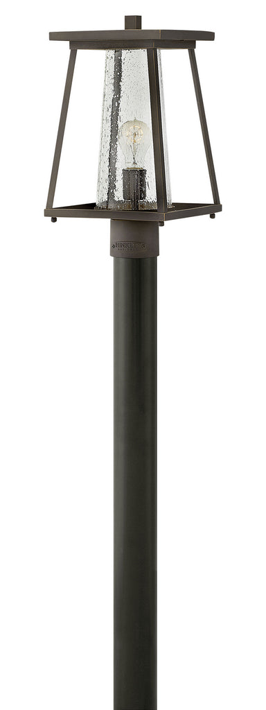 Buy the Burke LED Post Top/ Pier Mount in Oil Rubbed Bronze with Clear glass by Hinkley ( SKU# 2791OZ-CL )