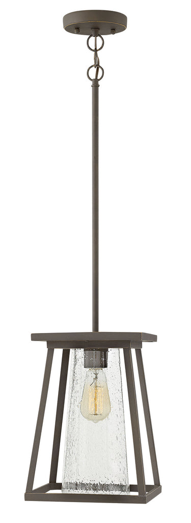 Buy the Burke LED Hanging Lantern in Oil Rubbed Bronze with Clear glass by Hinkley ( SKU# 2792OZ-CL )