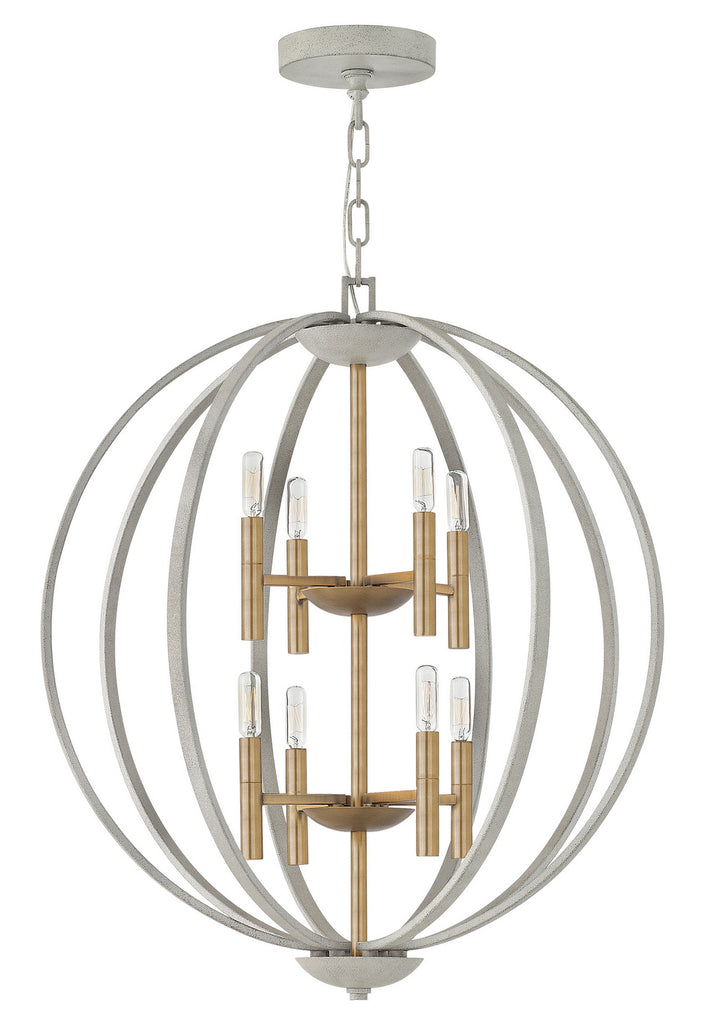 Buy the Euclid LED Foyer Pendant in Cement Gray by Hinkley ( SKU# 3468CG )