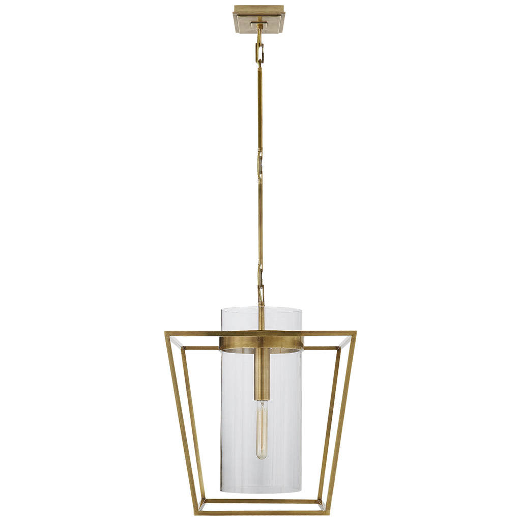Buy the Presidio One Light Lantern in Hand-Rubbed Antique Brass by Visual Comfort Signature ( SKU# S 5167HAB-CG )