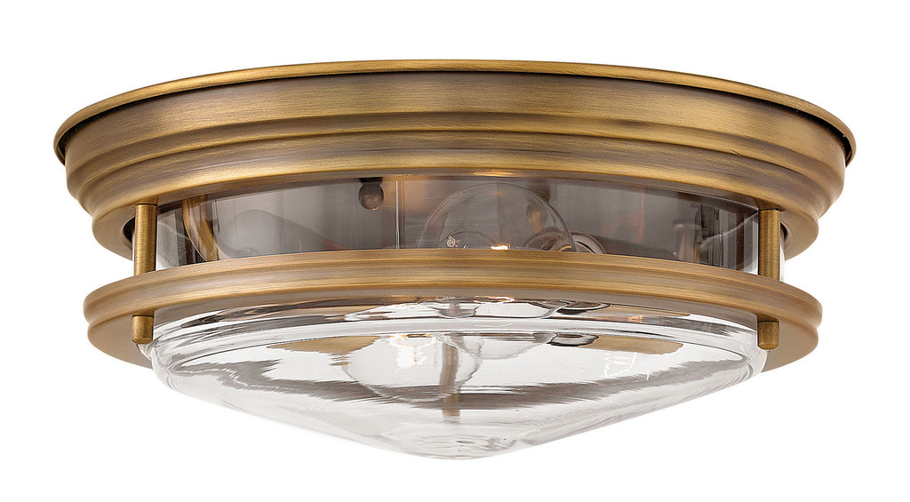 Buy the Hadley LED Flush Mount in Brushed Bronze with Clear glass by Hinkley ( SKU# 3302BR-CL )