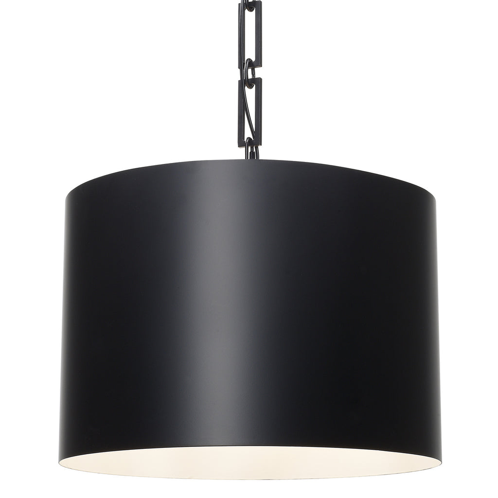 Buy the Alston Six Light Chandelier in Matte Black / White by Crystorama ( SKU# 8686-MK-WH )