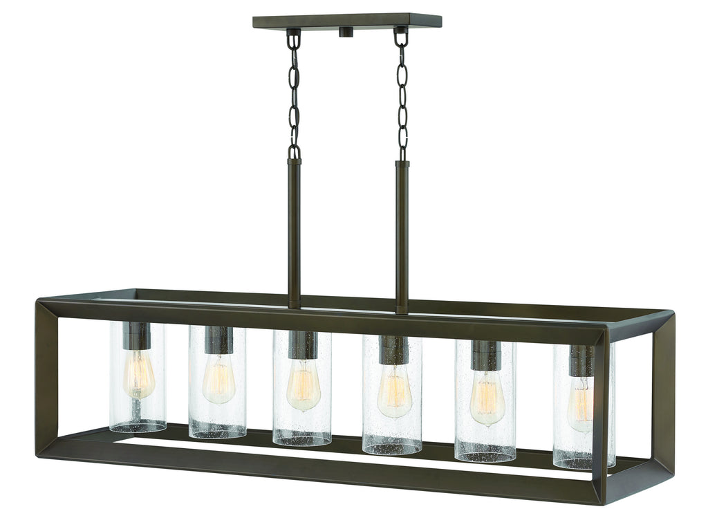 Buy the Rhodes LED Outdoor Linear Chandelier in Warm Bronze by Hinkley ( SKU# 29306WB )