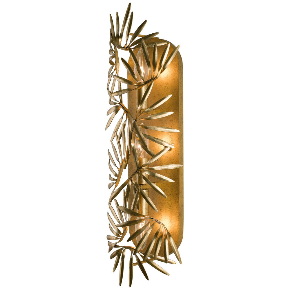 Buy the Jardin Three Light Wall Sconce in Oxidized Gold Leaf by Kalco ( SKU# 507621OL )