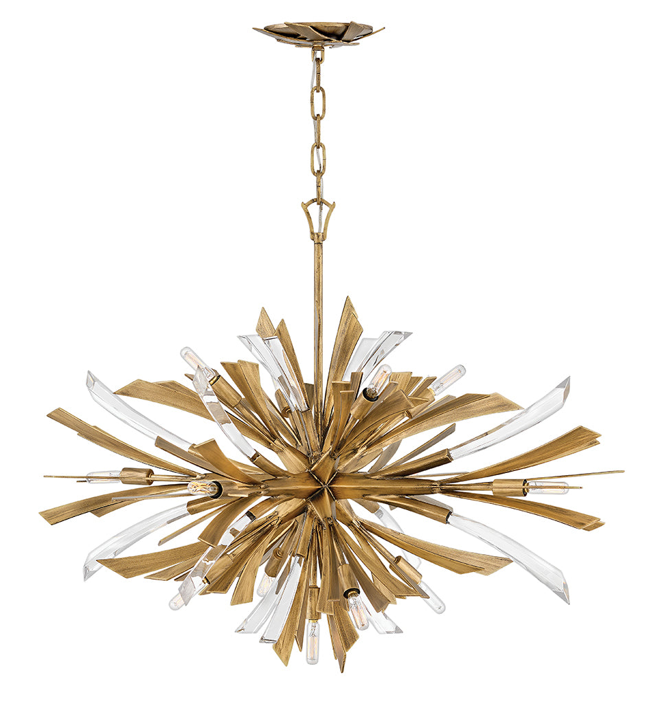 Buy the Vida LED Pendant in Burnished Gold by Fredrick Ramond ( SKU# FR40906BNG )