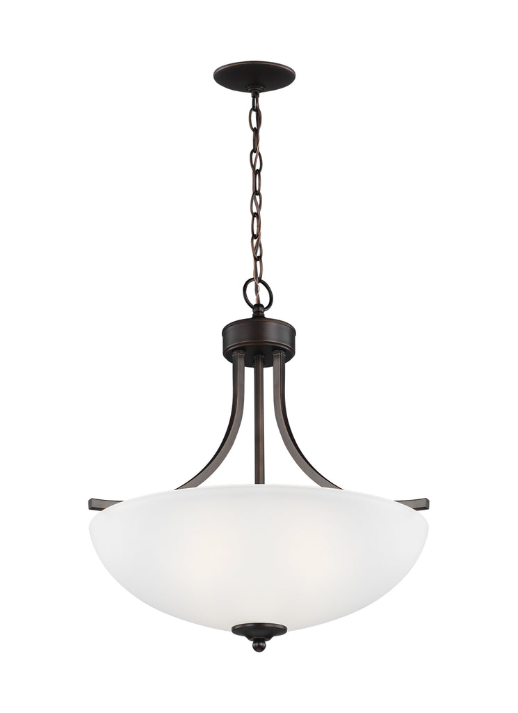 Buy the Geary Three Light Pendant in Bronze by Generation Lighting. ( SKU# 6616503-710 )