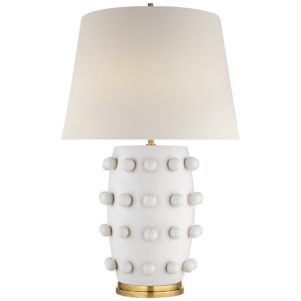 Buy the Linden One Light Table Lamp in Plaster White by Visual Comfort Signature ( SKU# KW 3031PW-L )