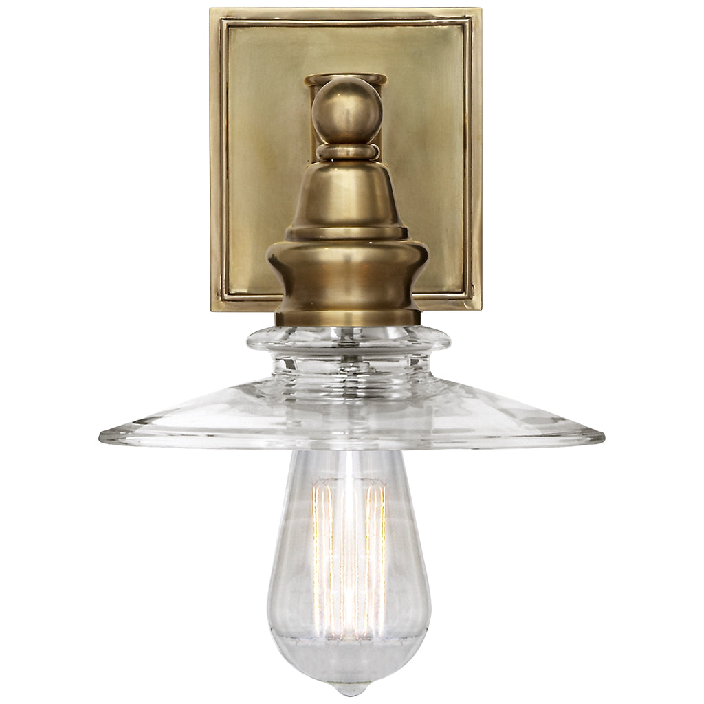 Buy the Covington One Light Wall Sconce in Antique-Burnished Brass by Visual Comfort Signature ( SKU# CHD 2473AB-CG )