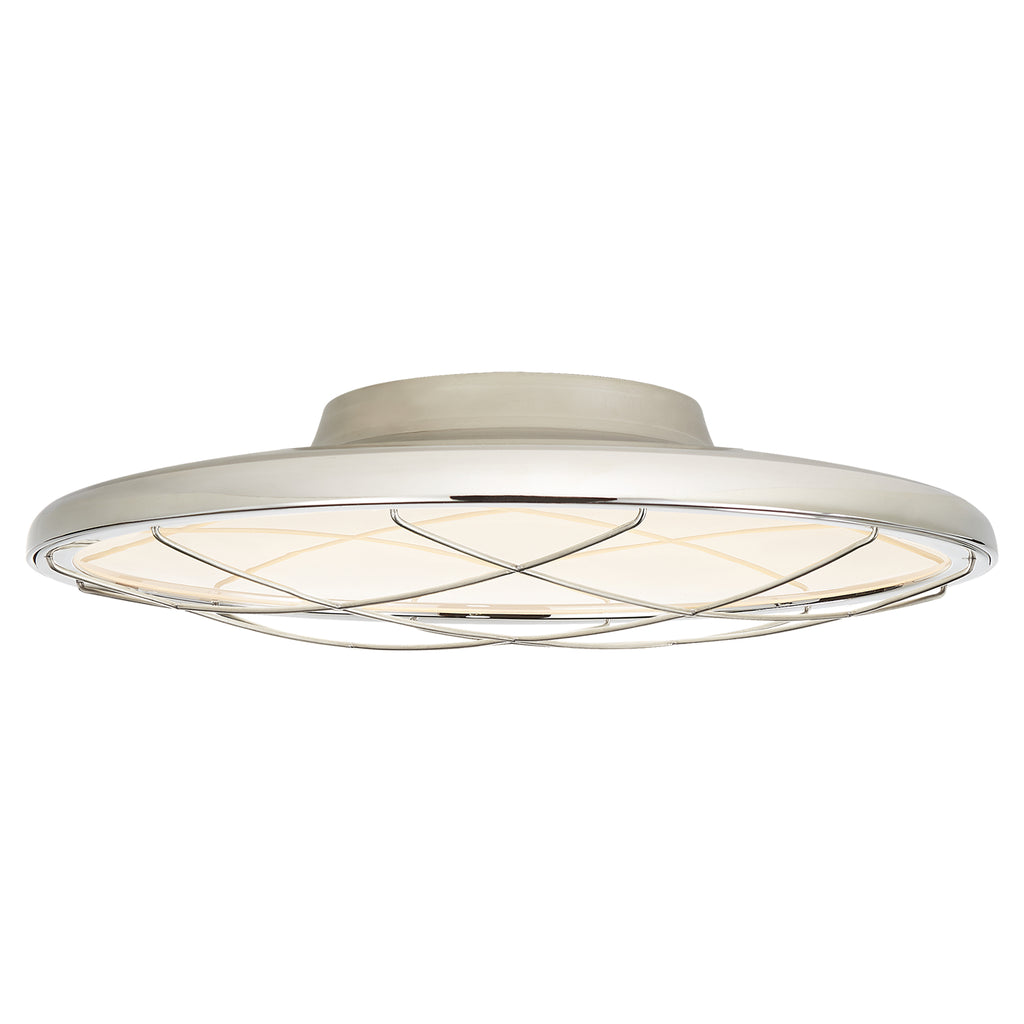 Buy the Dot LED Flush Mount in Polished Nickel by Visual Comfort Signature ( SKU# PB 4004PN )