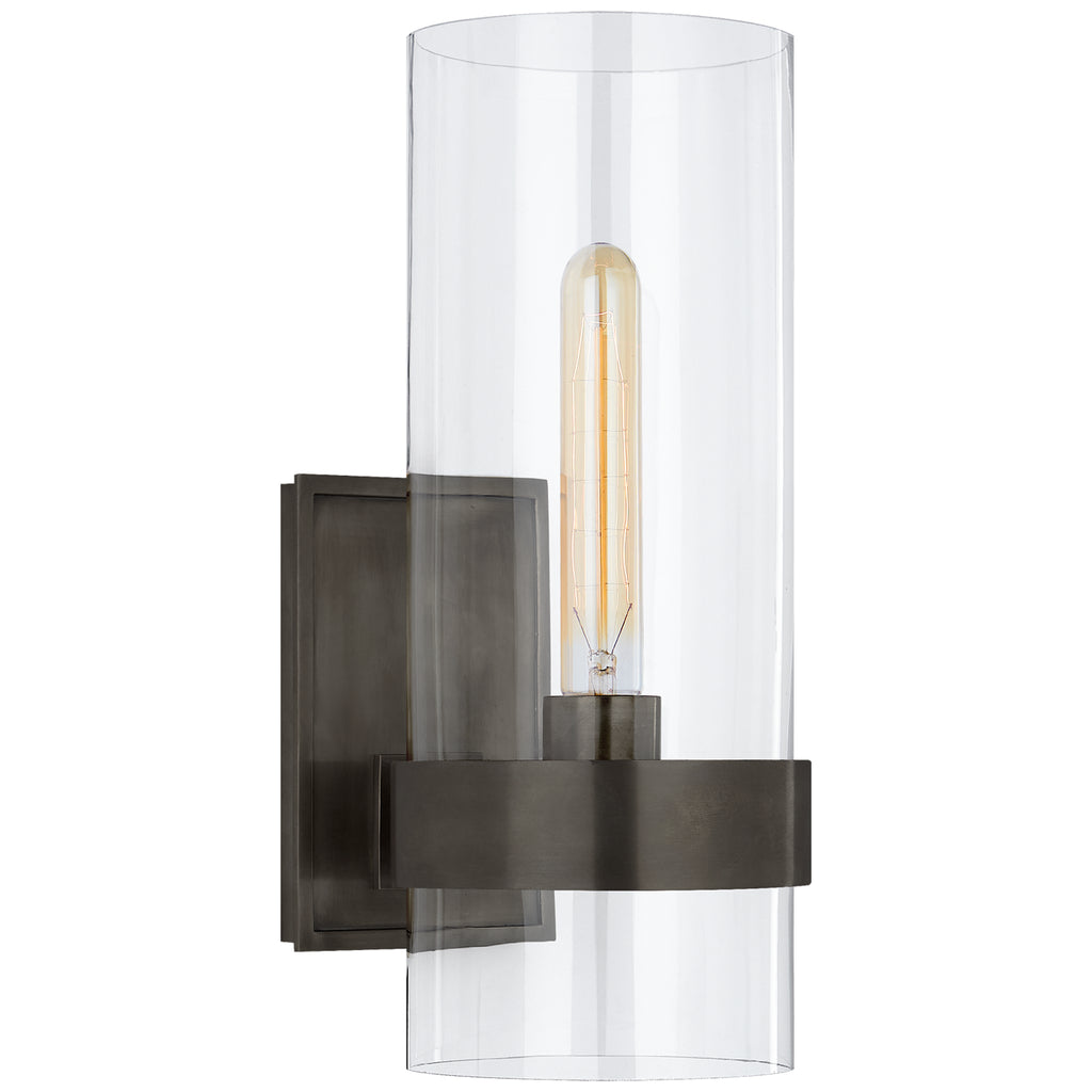 Buy the Presidio One Light Wall Sconce in Bronze by Visual Comfort Signature ( SKU# S 2166BZ-CG )