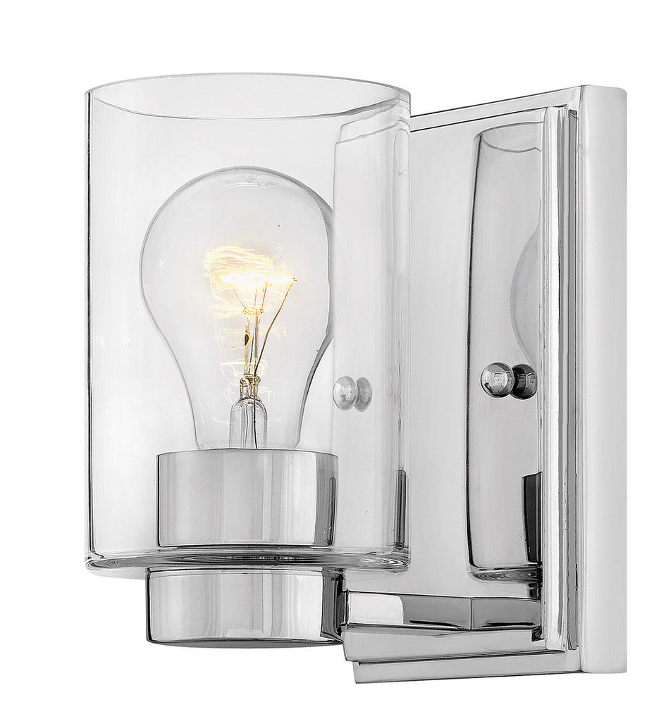 Buy the Miley LED Bath Sconce in Chrome with Clear glass by Hinkley ( SKU# 5050CM-CL )