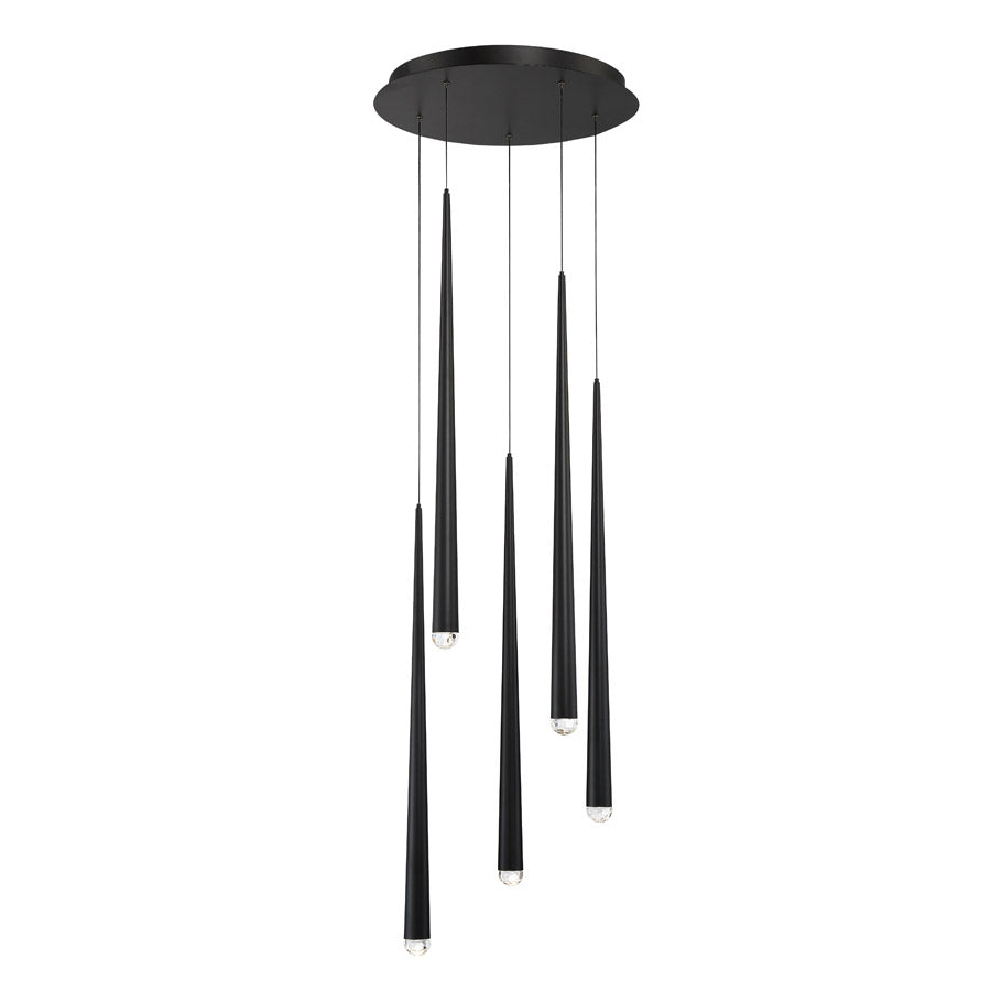 Buy the Cascade LED Pendant in Black by Modern Forms ( SKU# PD-41705R-BK )