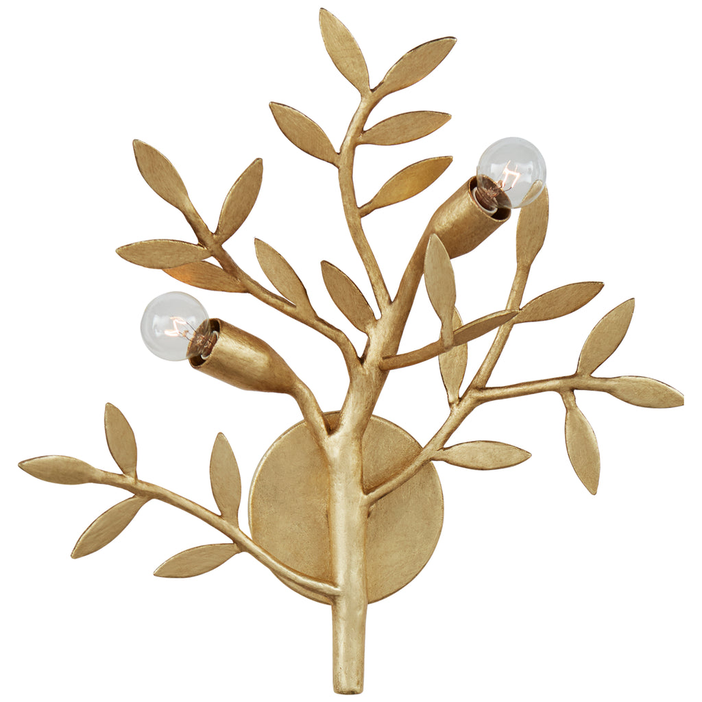 Buy the Mandeville Two Light Wall Sconce in Antique Gold Leaf by Visual Comfort Signature ( SKU# JN 2070AGL )
