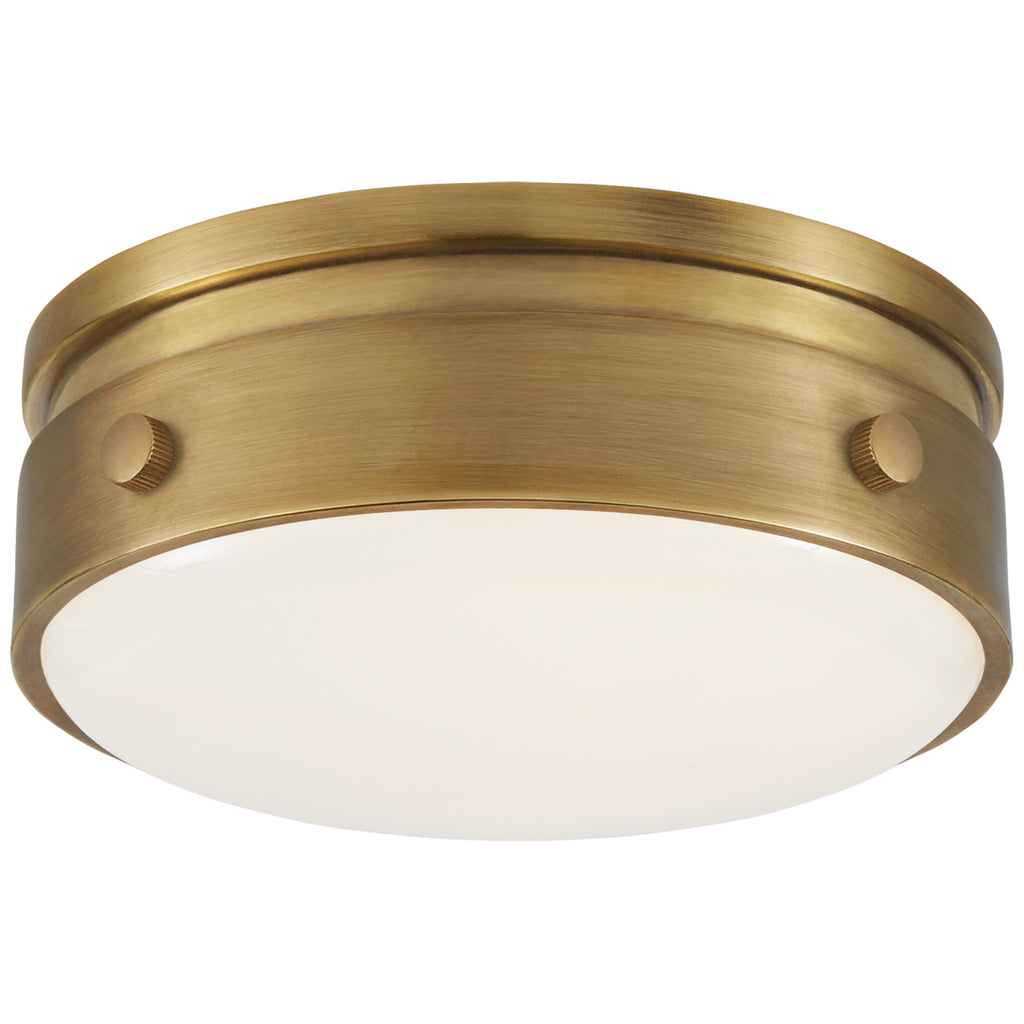 Buy the Hicks LED Flush Mount in Hand-Rubbed Antique Brass by Visual Comfort Signature ( SKU# TOB 4062HAB-WG )