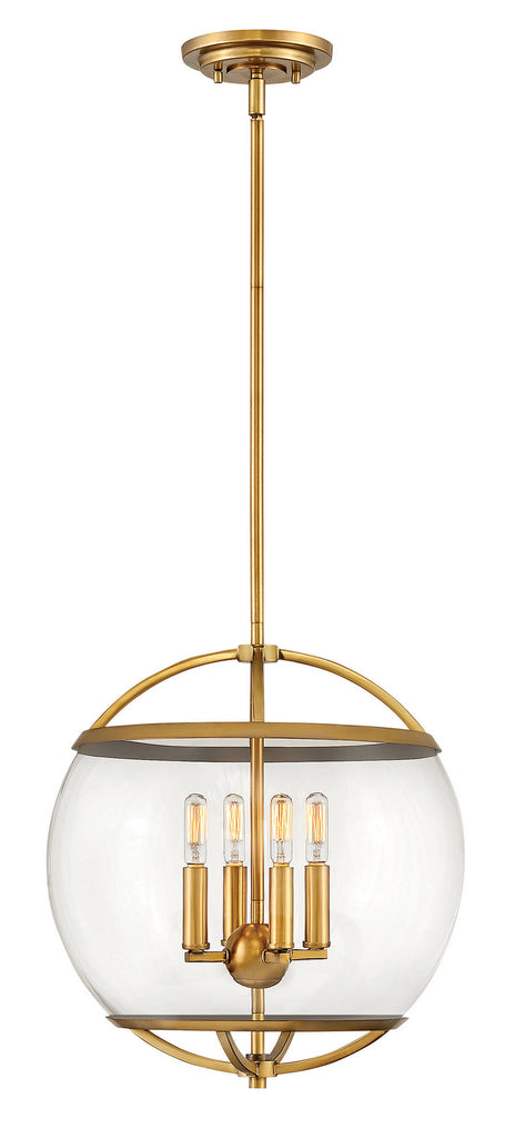 Buy the Calvin LED Pendant in Heritage Brass by Hinkley ( SKU# 3934HB )