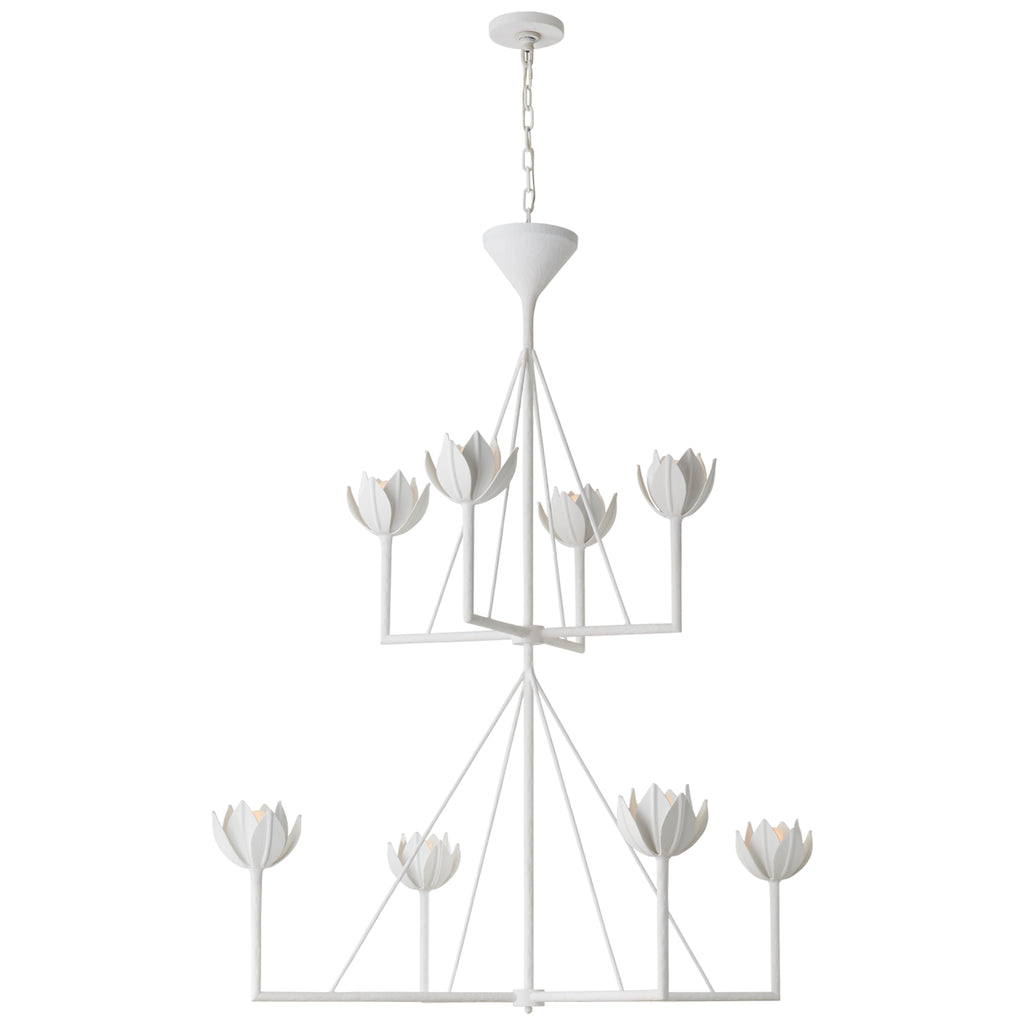 Buy the Alberto Eight Light Chandelier in Plaster White by Visual Comfort Signature ( SKU# JN 5006PW )