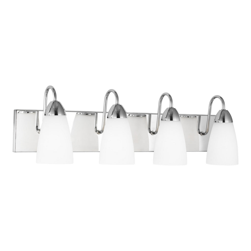 Buy the Seville Four Light Wall / Bath in Chrome by Generation Lighting. ( SKU# 4420204-05 )