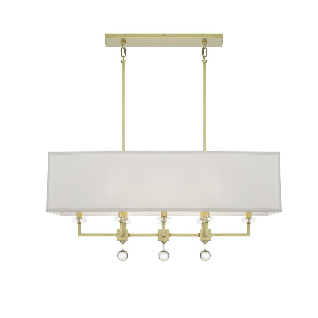 Buy the Paxton Eight Light Chandelier in Aged Brass by Crystorama ( SKU# 8109-AG )