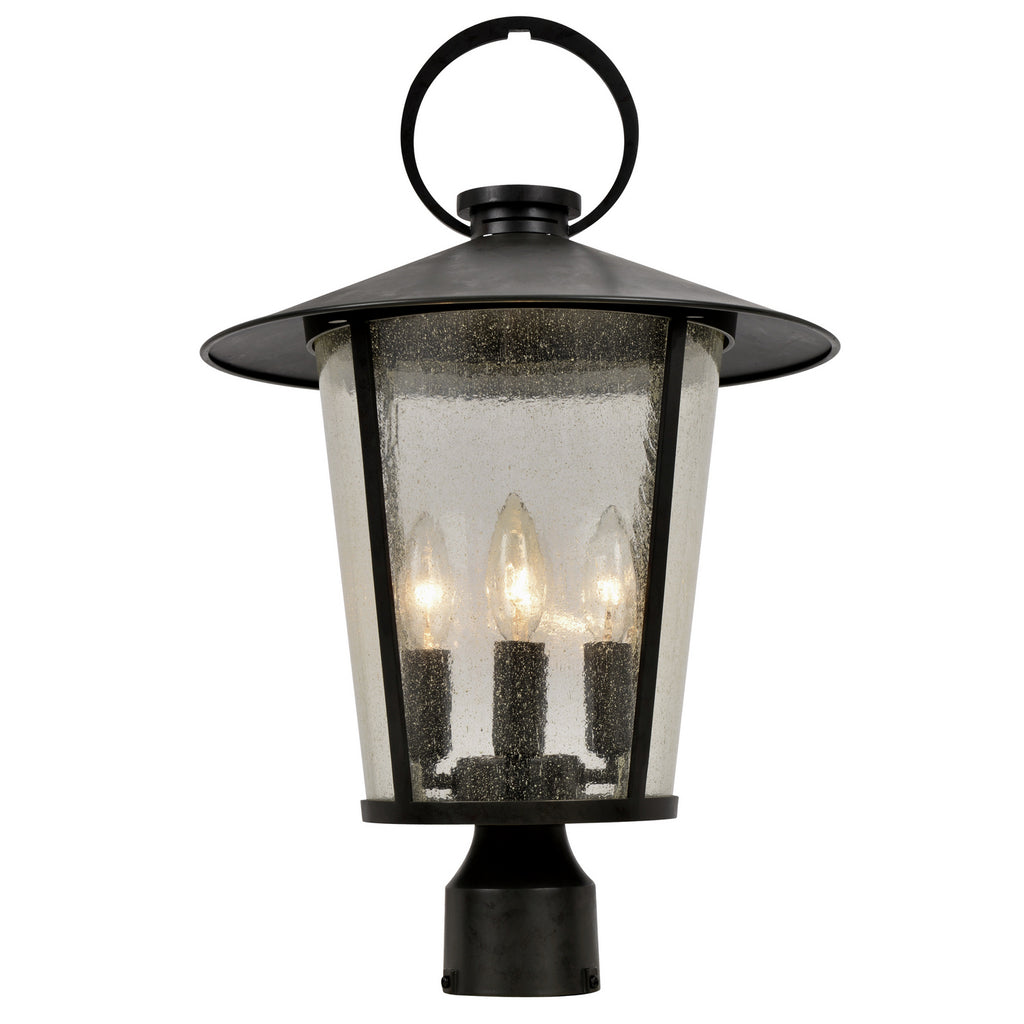 Buy the Andover Four Light Outdoor Lantern Post in Matte Black by Crystorama ( SKU# AND-9209-SD-MK )
