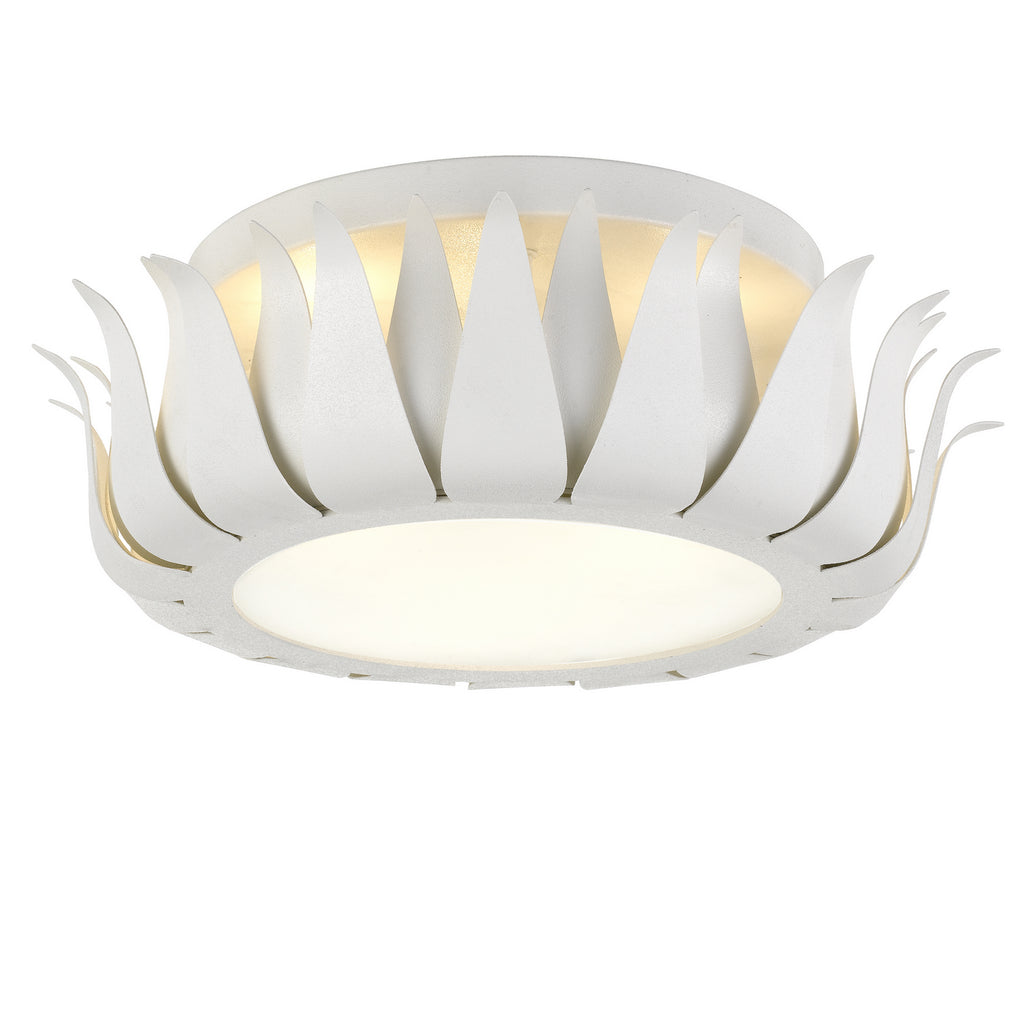 Buy the Broche Three Light Ceiling Mount in Matte White by Crystorama ( SKU# 510-MT )