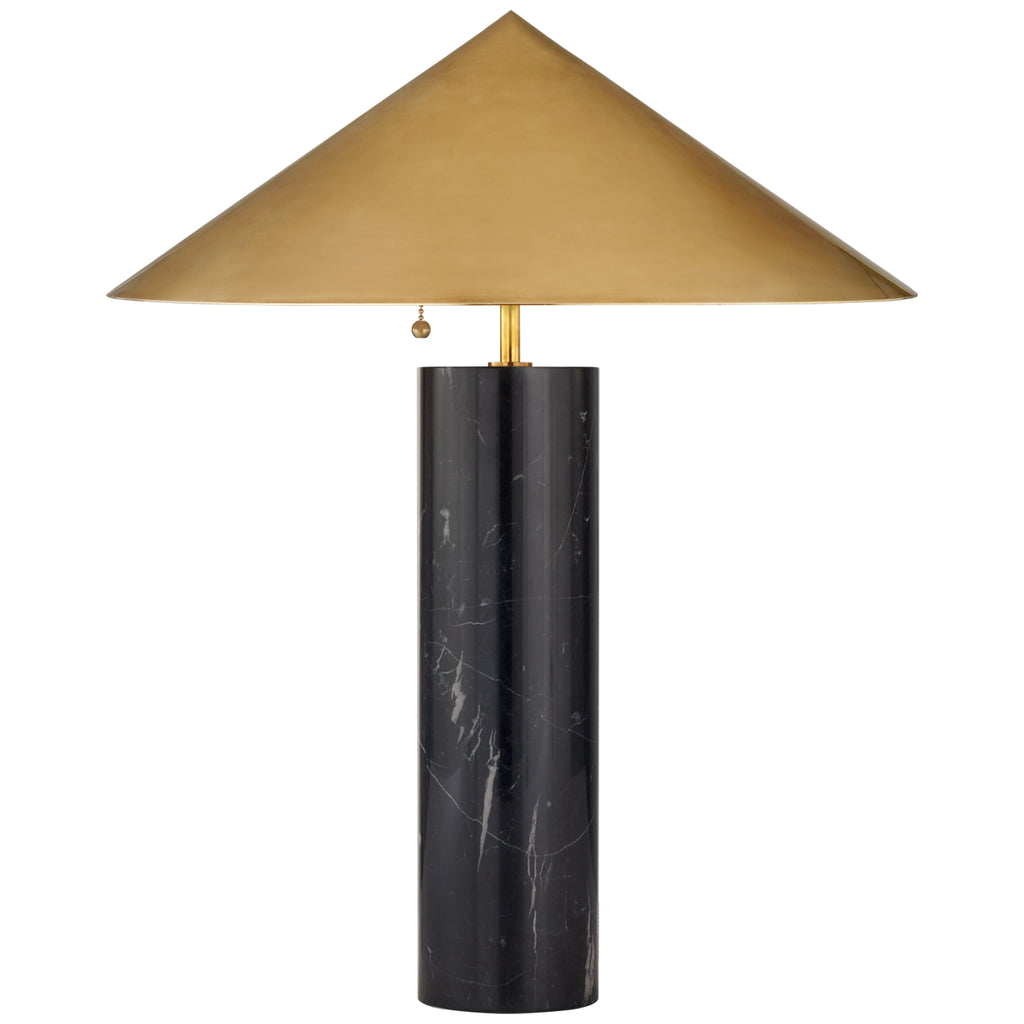 Buy the Minimalist Three Light Table Lamp in Black Marble by Visual Comfort Signature ( SKU# KW 3047BM-AB )