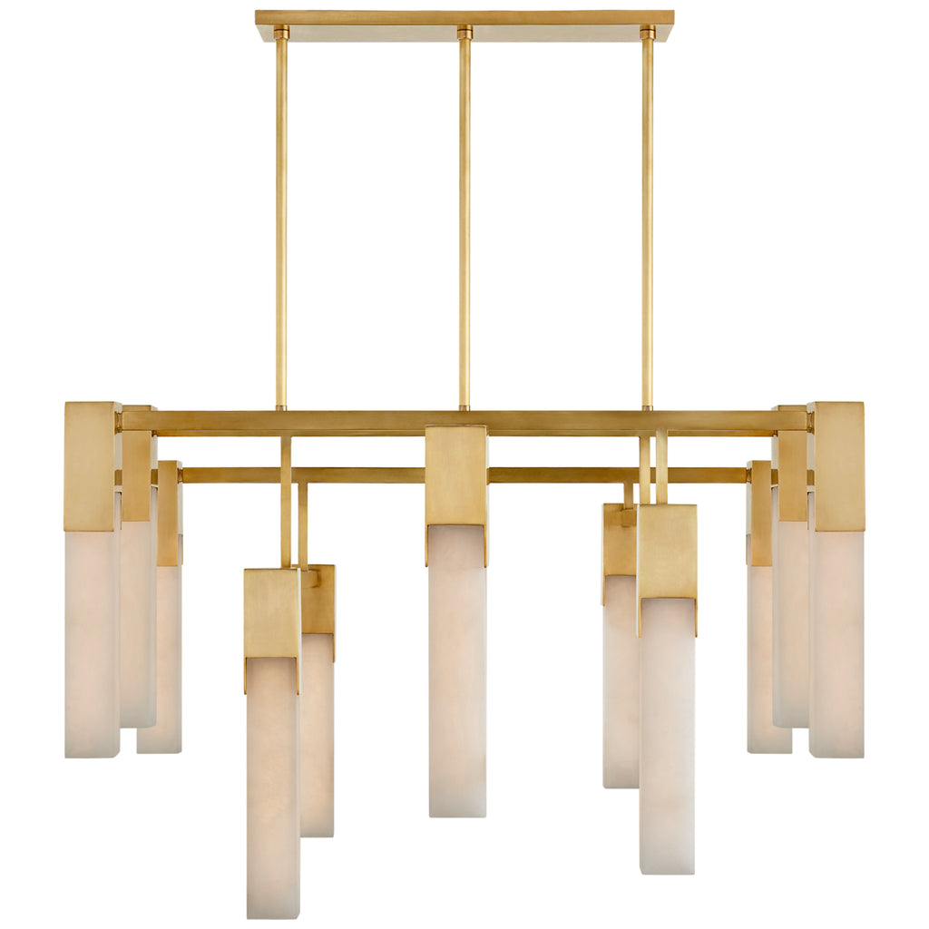 Buy the Covet LED Chandelier in Antique-Burnished Brass by Visual Comfort Signature ( SKU# KW 5115AB-ALB )