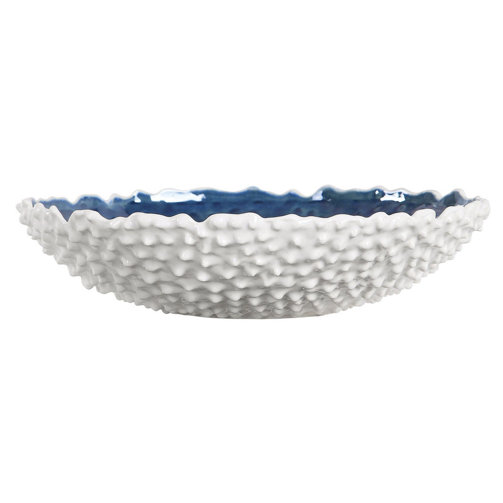Ciji Bowl in White/Bright Blue by Uttermost ( SKU# 17579 )