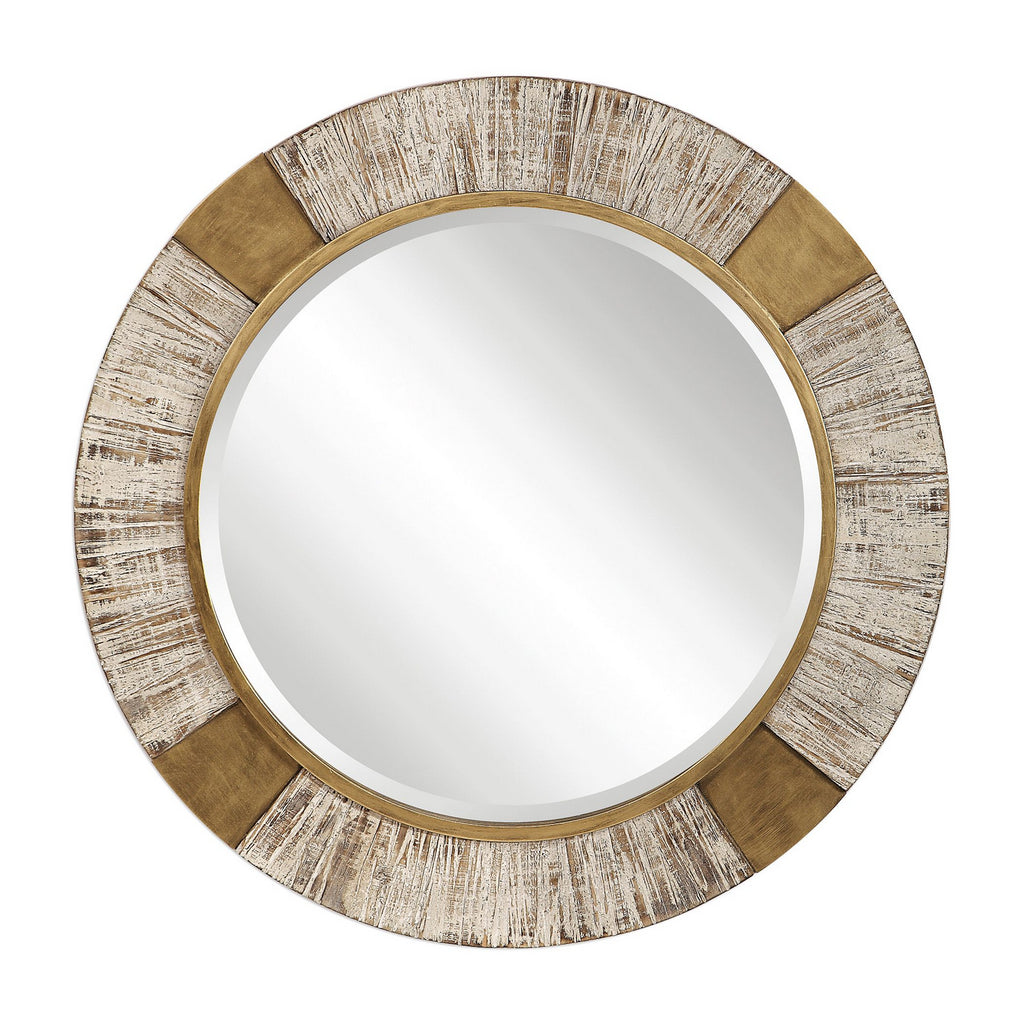Reuben Mirror in Antiqued Metallic Gold by Uttermost ( SKU# 09478 )