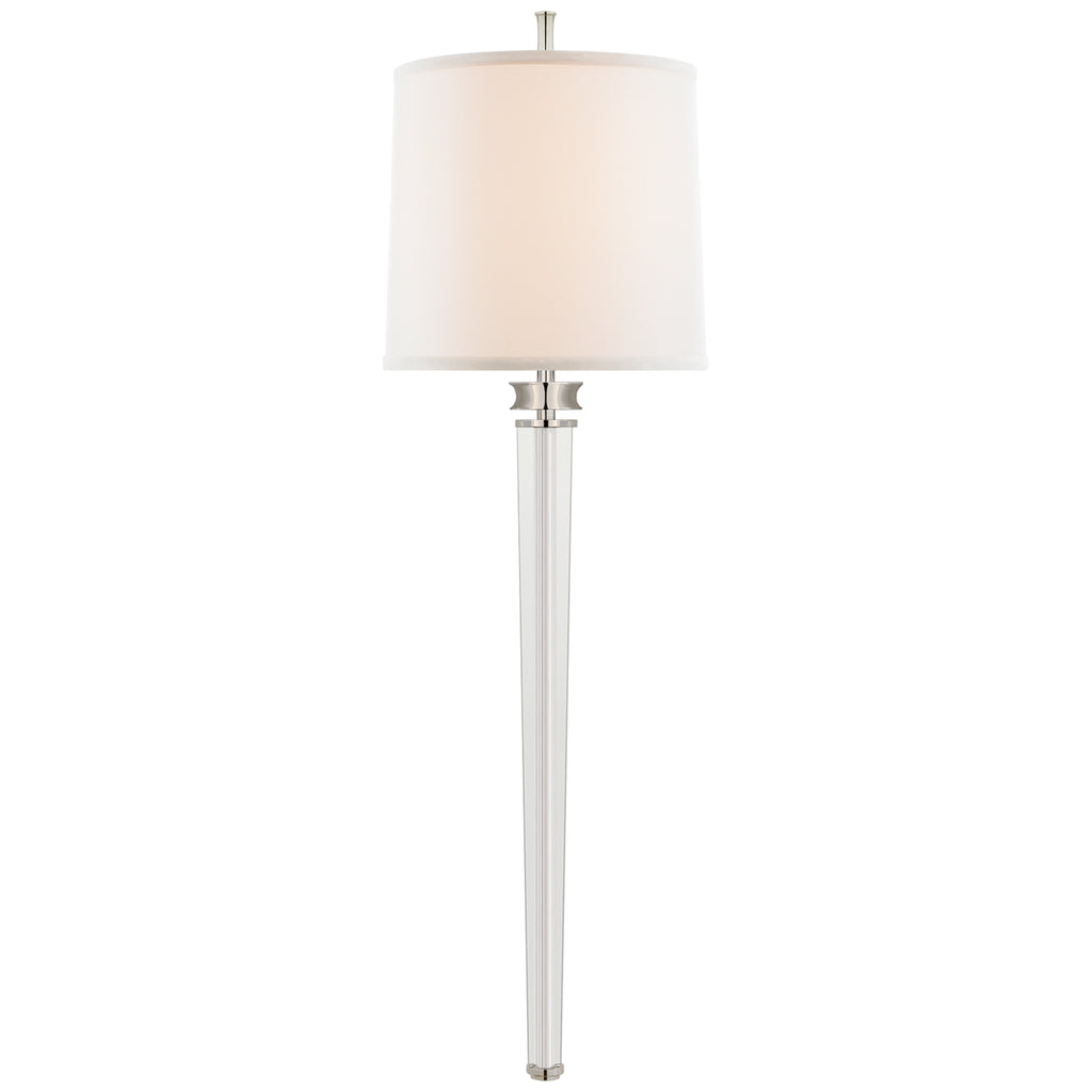Buy the Lyra Two Light Wall Sconce in Polished Nickel And Crystal by Visual Comfort Signature ( SKU# TOB 2943PN-L )